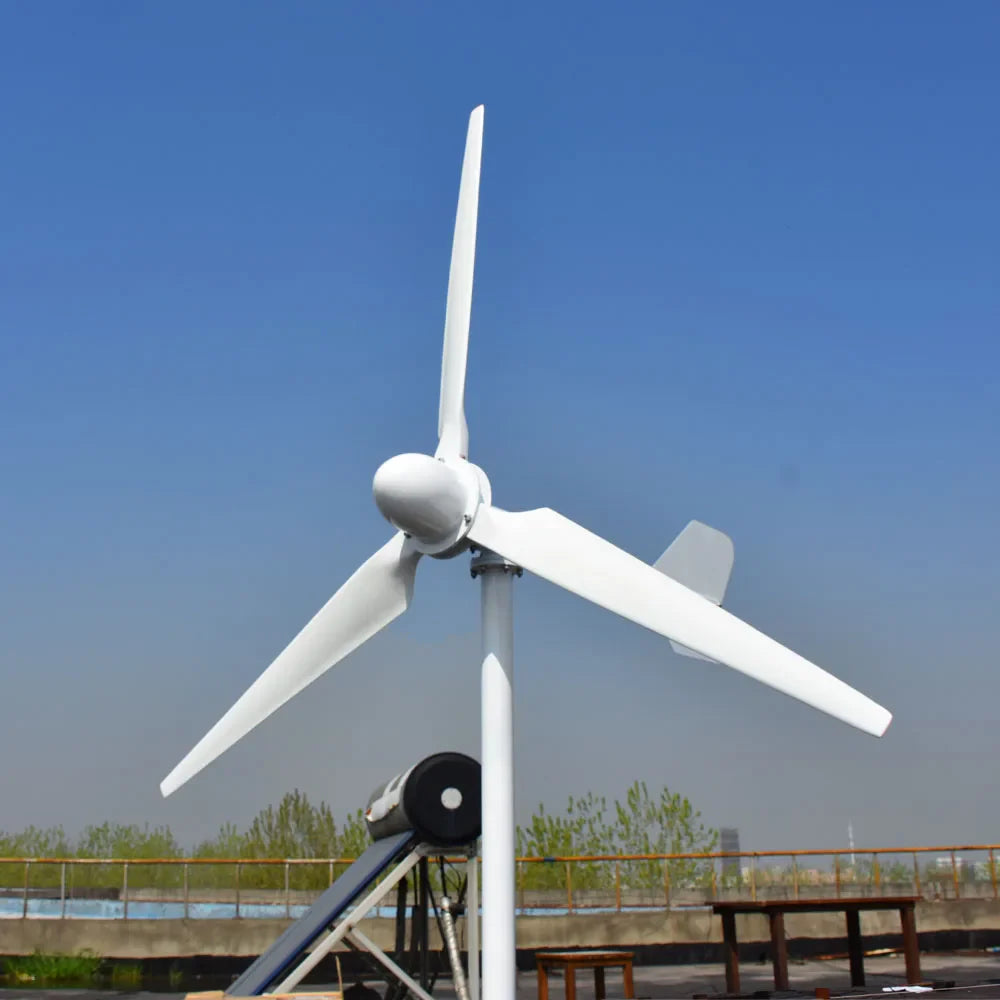 CE 20000W New Energy Horizontal Wind Turbine Generator Free MPPT Controller 48v 96v 220v 3 Blades Small Windmill by 54Grid - Renewable Energy Store
