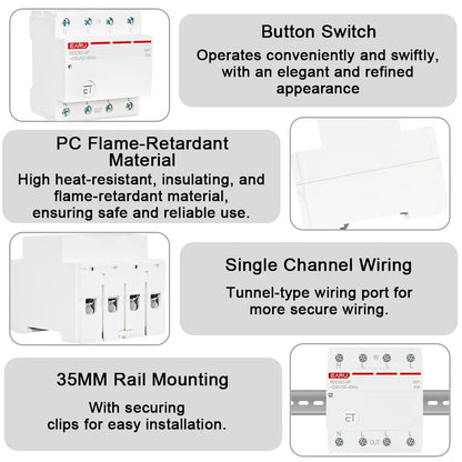Tuya eWeLink WiFi ZigBee Smart Circuit Breaker MCB 3P+N Timer Relay Switch Voice Remote Control for Alexa Google Home Assistant
