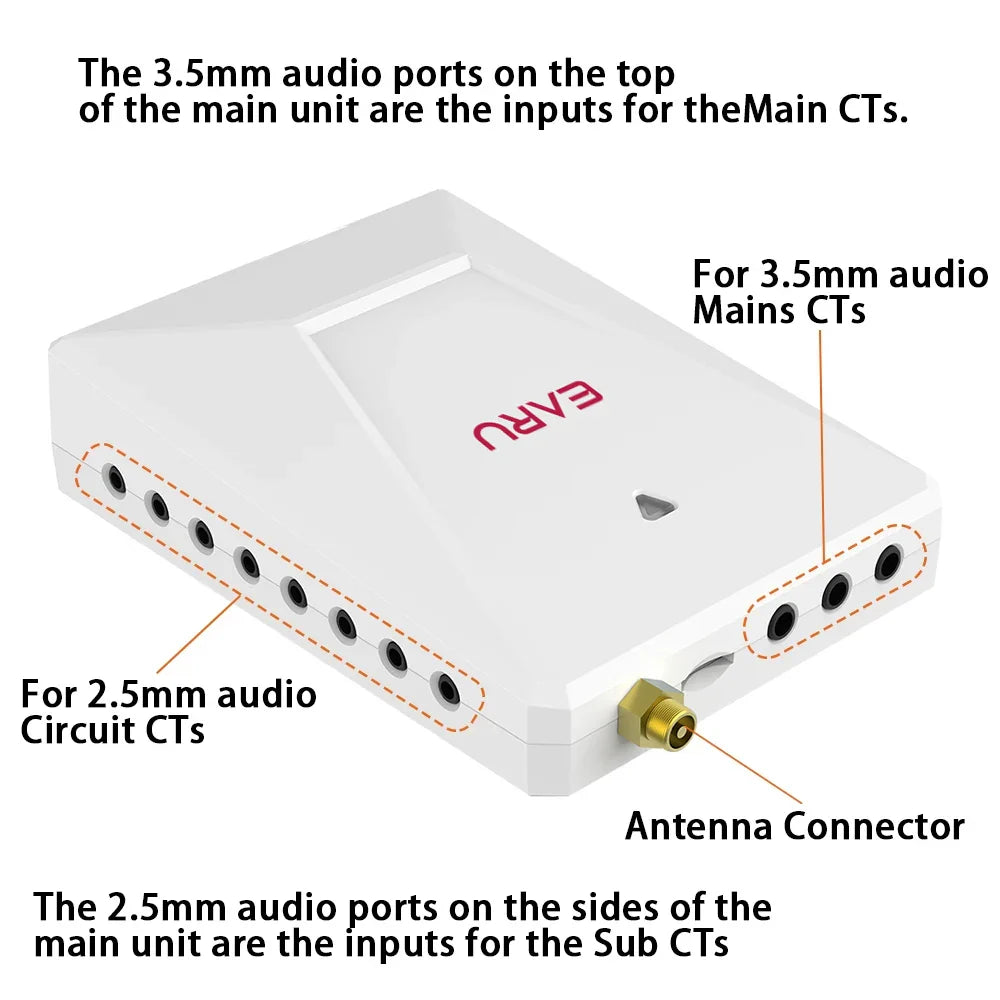 Tuya Smart WiFi Multi-Circuit 19 Channels Bi-Directional Power Energy kWh Meter Monitor AC90-480V 200A 300A with 19PCS CT Clamps