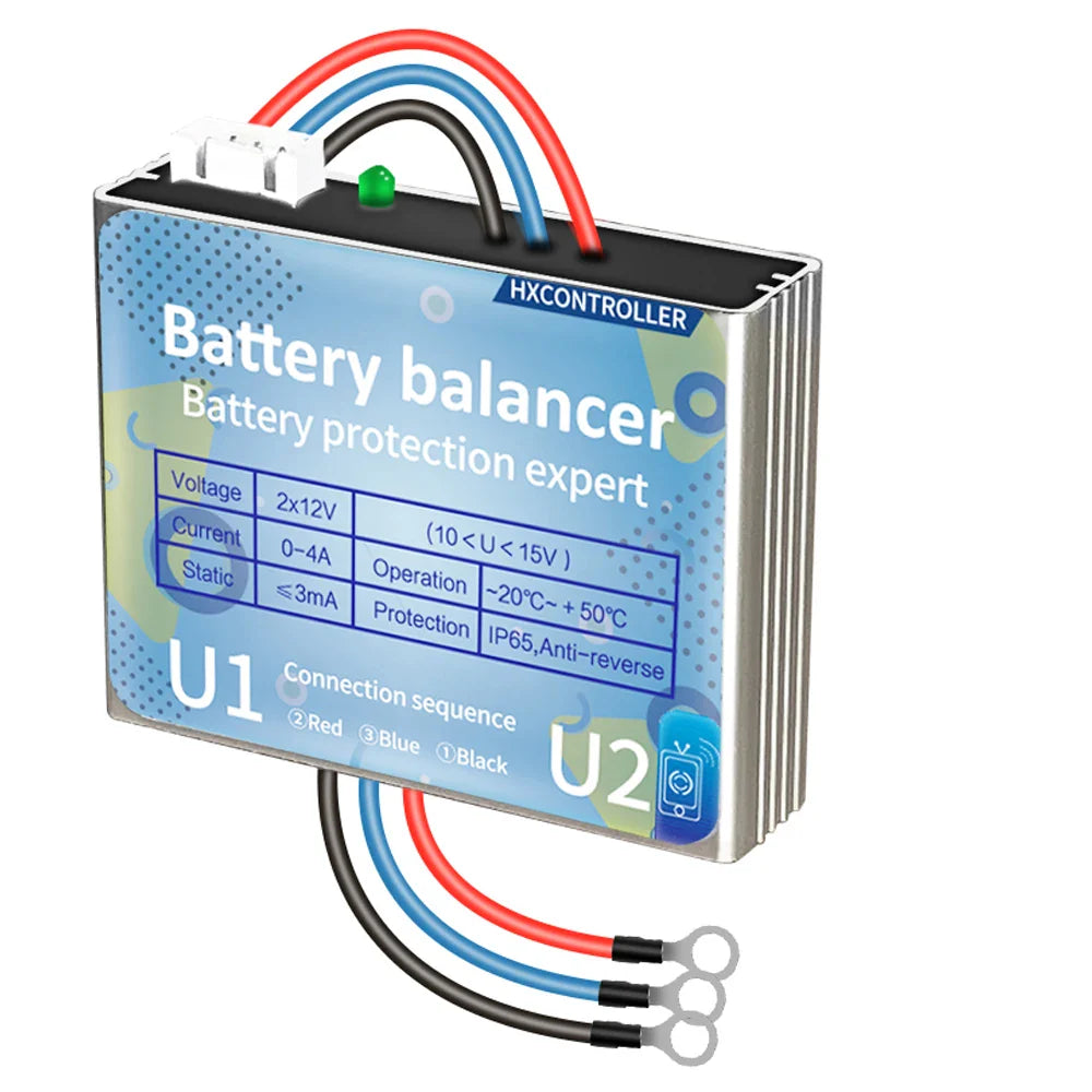 New Battery Balance 4A IP65 Equalizer Protector 10-15VDC by 54Grid - Renewable Energy Store