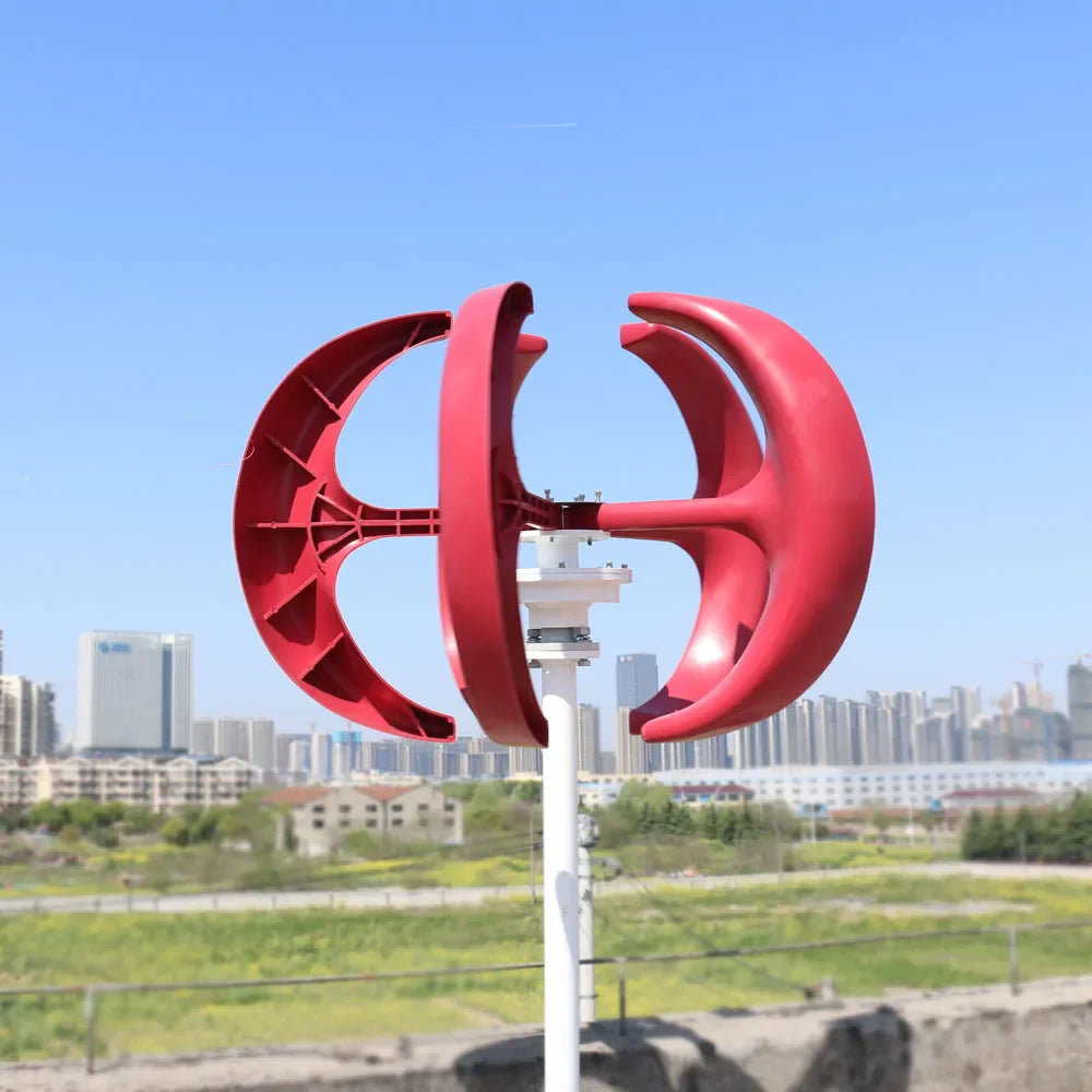 800W 5 Blades Vertical Axi Wind Turbines Generator Lantern 12V 24V Motor Kit Electromagnetic For Home Streetlight Use - 54Grid - Renewable Energy Store