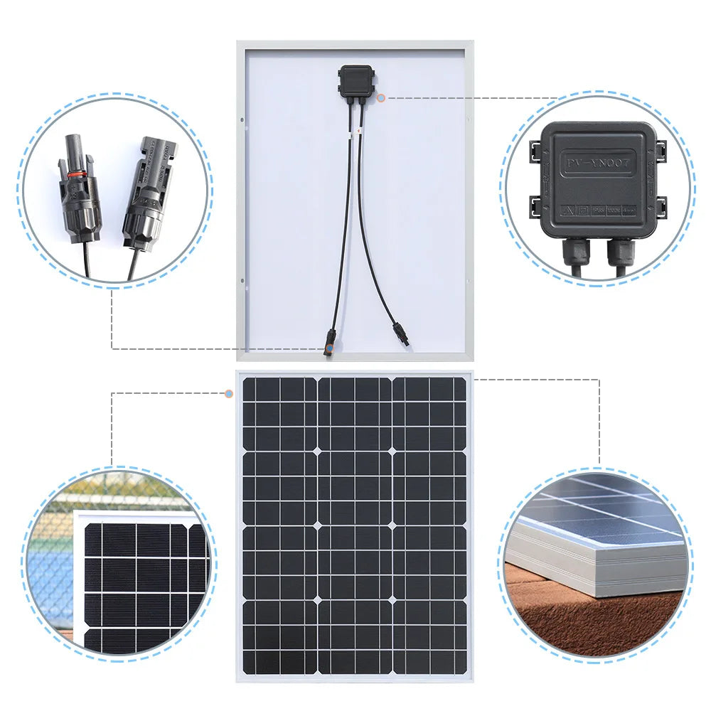 1000W 2000W 3000W Solar Panel 18V High Efficiency Outdoor Charging by 54Grid - Renewable Energy Store