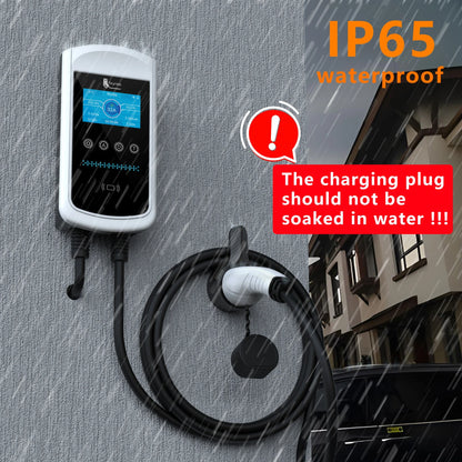 feyree Type2 EV Charger 32A 7.6KW Charging Station Car Charger 11KW 22KW 3Phase EVSE Wallbox 4.3inch Screen Smart APP Control
