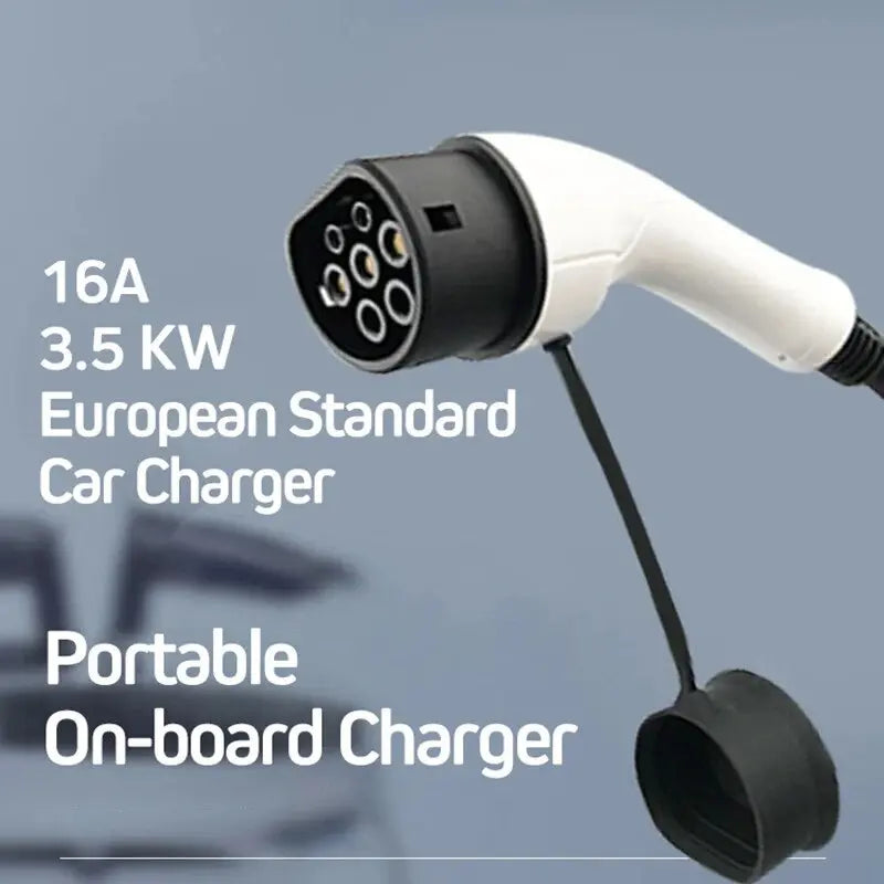 Car Portable EV Charger Electric Vehicle Type1 Type2 GBT Plug 16A 5M SAE J1772 IEC62196 EVSE Controller Charging Stations - 54Grid - Renewable Energy Store