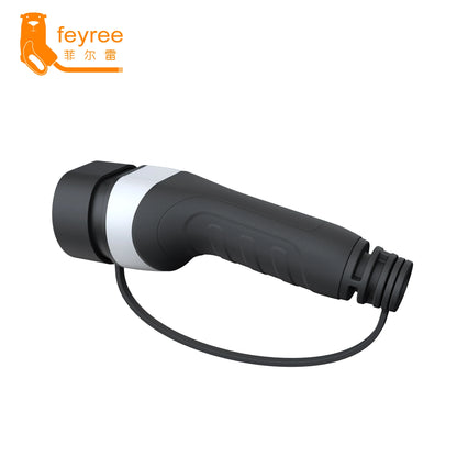 feyree EV Charger Plug Type2 Female Socket for Car Side 16A 32A 1Phase 11KW 22KW 3Phase IEC62196-2 Adapter for Electric Vehicle