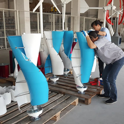 Vertical Axis Wind Turbine Generator 4000W 5000W Windmill Alternative 12V 24V 48V Low RPM For Home Farm Use by 54Grid - Renewable Energy Store
