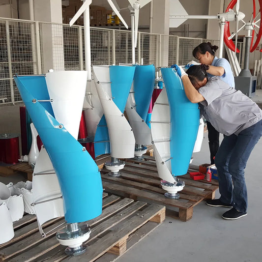 Vertical Axis Wind Turbine Generator 4000W 5000W Windmill Alternative 12V 24V 48V Low RPM For Home Farm Use by 54Grid - Renewable Energy Store