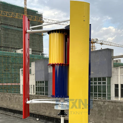 Vertical Axis Maglev Wind Turbine Generator 5000w 6000w 8000w 24v 48v 3 Blades Free Energy for Homeuse Windmills Low RPM by 54Grid - Renewable Energy Store