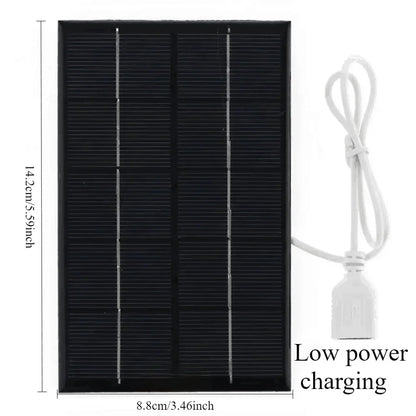 Wholesale Solar Panel 1-14pcs USB Waterproof Outdoor Hiking  Camping Portable Battery Mobile Phone Charging Bank  Charging Panel