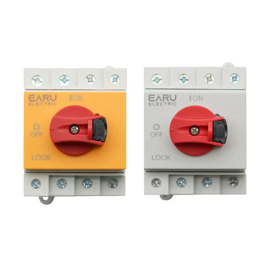 Din Rail Solar PV DC 4P 32A 1000V Rotating Handle Isolator Rotary Switch Disconnector For Solar distribution box by 54Grid - Renewable Energy Store
