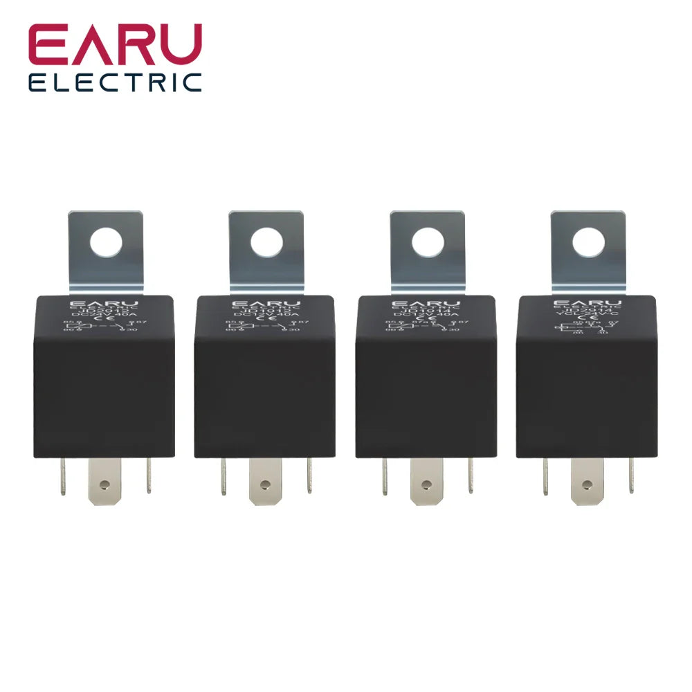 4 5 Pin 4P 5P 40A Waterproof Car Relay Long Life Automotive Relays Normally Open DC 12V 24V Relay For Head Light Air Conditioner