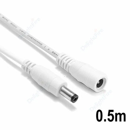 5.5mm 2.1mm DC Extension Cord 22AWG 3A for CCTV LED Lights by 54Grid - Renewable Energy Store