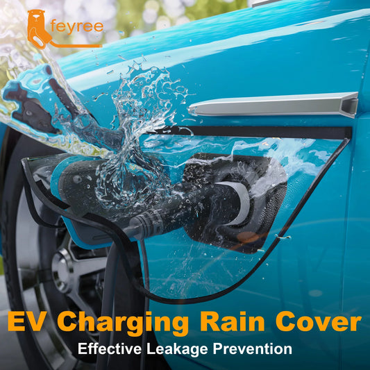 feyree Electric Vehicle Charger Port Cover Outdoor Rainproof Protection Dustproof Covers for Tesla Model 3 Y SUV Car Accessories by 54Grid - Renewable Energy Store