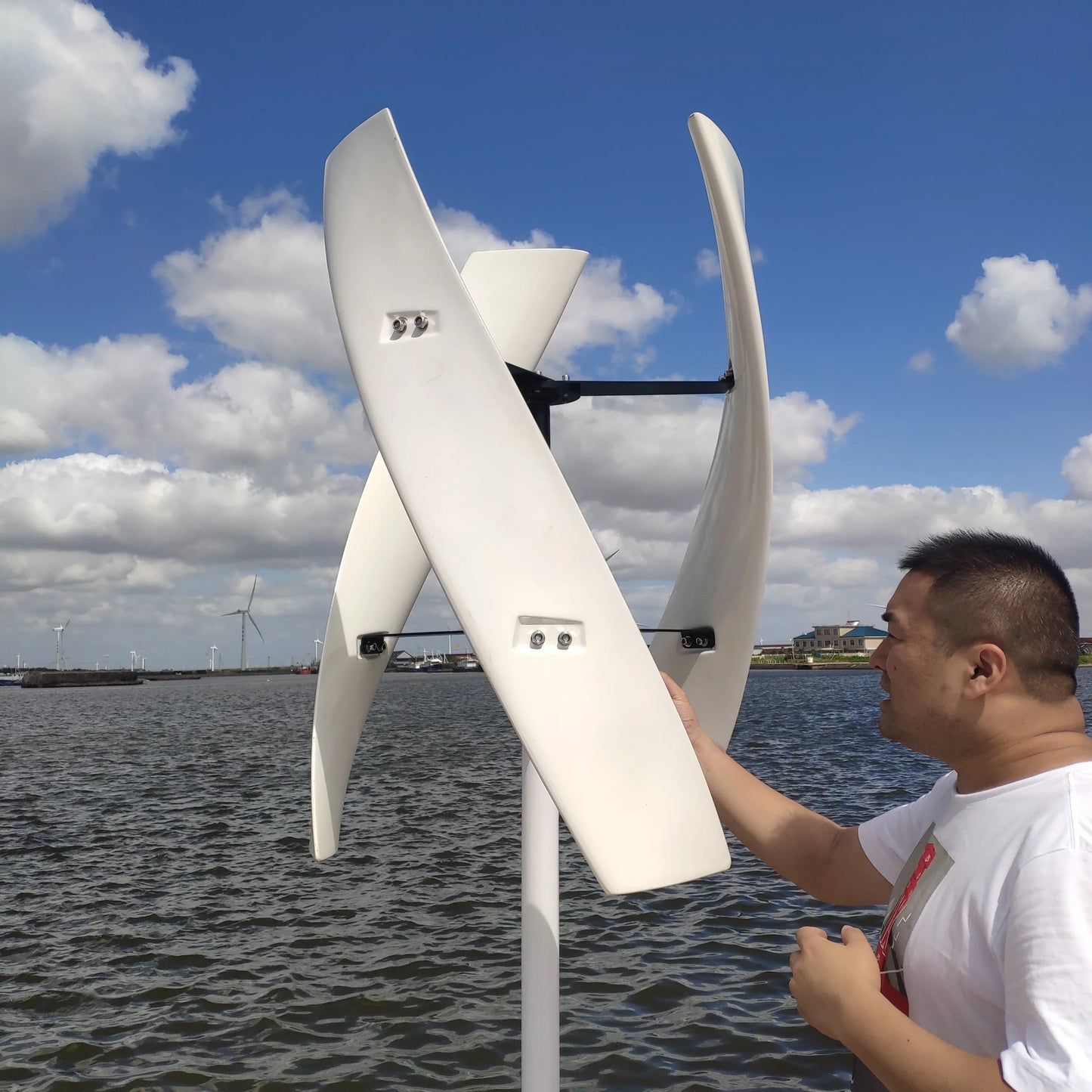 FLTXNY 2KW Wind Turbines Generator Free Energy Low Noise Low Wind Speed Start 48V 96VWindmill Generator by 54Grid - Renewable Energy Store