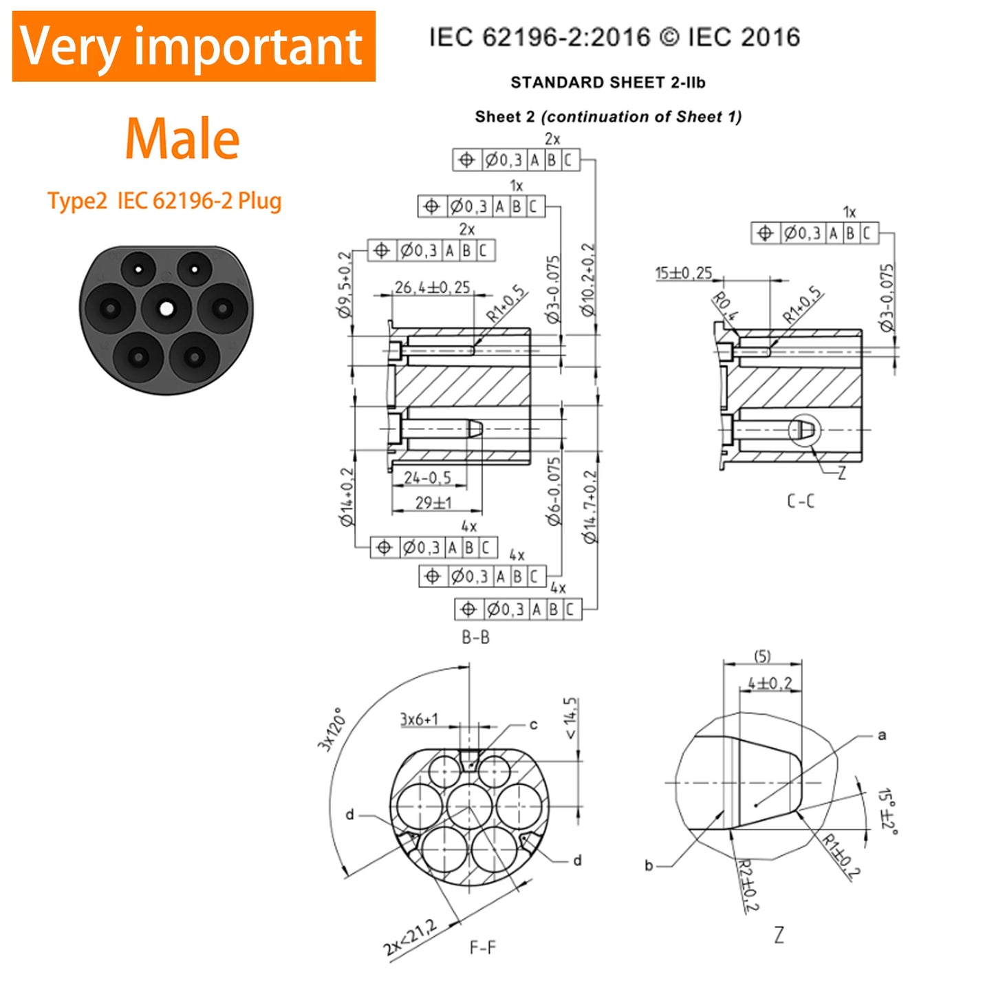 feyree EV Charging Cable 7KW 32A 1Phase Type1 Car Charging Socket to Type2 Power Supply Side 16A 3.5KW 5m Cable for Electric Car