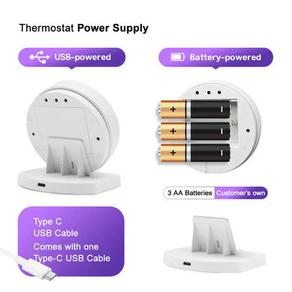 Wireless WiFi Thermostat for Gas Boiler Heating Tuya Battery RF Wireless Receiver Temperature Controller Alice Google Home by 54Grid - Renewable Energy Store
