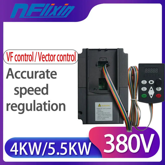 380V 5.5kw VFD Variable Frequency Inverter for Motor Speed Control Converter by 54Grid - Renewable Energy Store