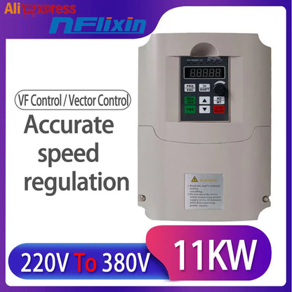 Single-phase 220V to three-phase 380V frequency converter 0.75kW/1.5kW/2.2kW for motor by 54Grid - Renewable Energy Store