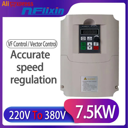 Single-phase 220V to three-phase 380V frequency converter 0.75kW/1.5kW/2.2kW for motor by 54Grid - Renewable Energy Store