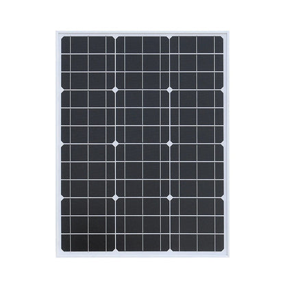 Wuzeck 50 Watt Solar Panel Rigid Glass Solar Module 50w 18v Cell Battery Charger Fast Home Outdoor Car Boat Camping 12v 24v 36v by 54Grid - Renewable Energy Store