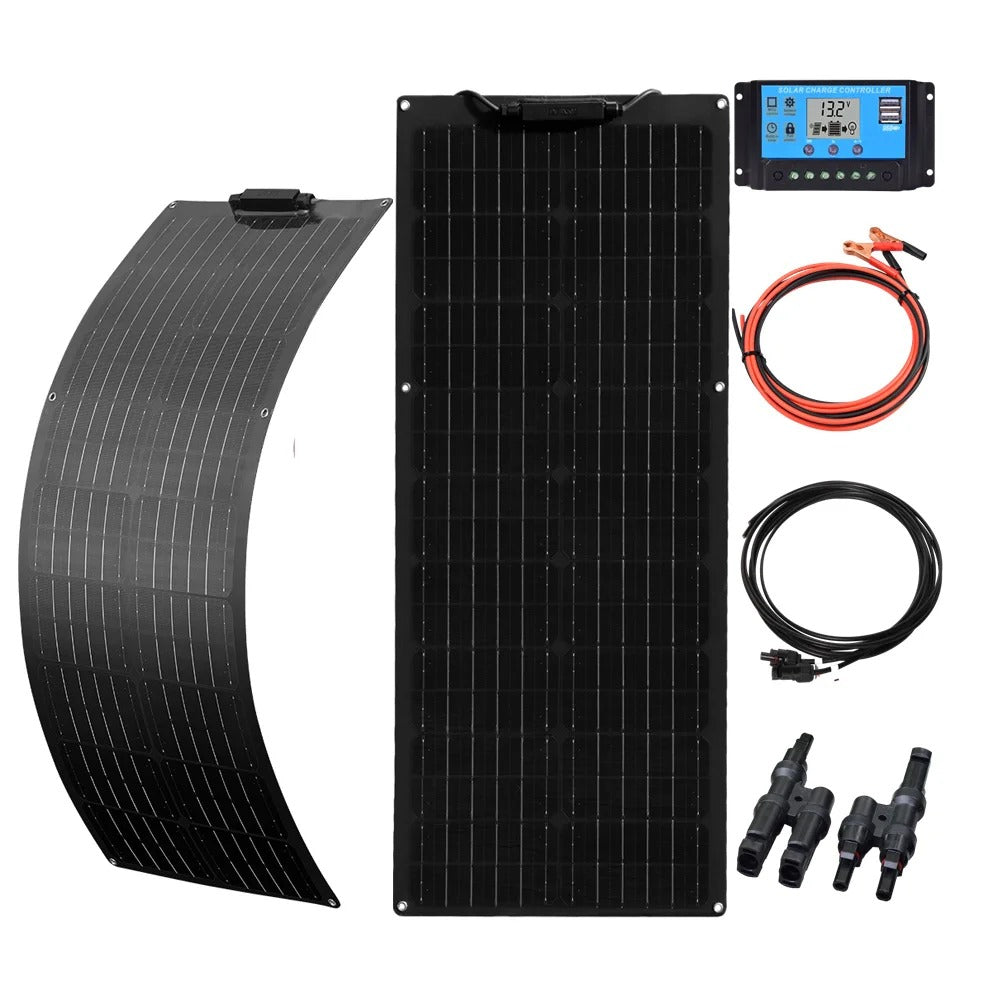 Wuzeck 50w Flexible Solar Panel Kit 12v 100w Pv Solar Module Kit 24v Solar Cell Home Outdoor Car Boat Battery Camping Solarpanel by 54Grid - Renewable Energy Store