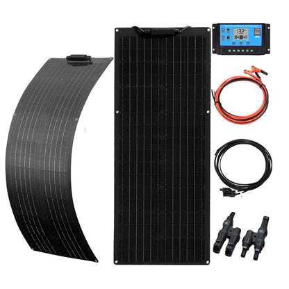 Wuzeck 50w Flexible Solar Panel Kit 12v 100w Pv Solar Module Kit 24v Solar Cell Home Outdoor Car Boat Battery Camping Solarpanel by 54Grid - Renewable Energy Store