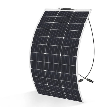 Wuzeck Flexible Solar Panel 12v/24v Starter Kit, 1-5pcs 100w Monocrystalline Solar Panel,off Grid Power For Rvs Boat Caravan by 54Grid - Renewable Energy Store