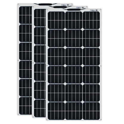 Wuzeck Flexible Solar Panel 12v/24v Starter Kit, 1-5pcs 100w Monocrystalline Solar Panel,off Grid Power For Rvs Boat Caravan by 54Grid - Renewable Energy Store