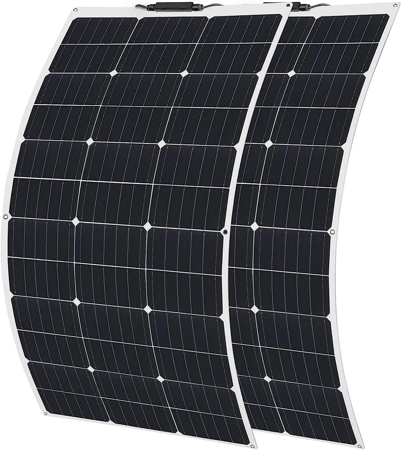 Wuzeck Flexible Solar Panel 12v/24v Starter Kit, 1-5pcs 100w Monocrystalline Solar Panel,off Grid Power For Rvs Boat Caravan by 54Grid - Renewable Energy Store
