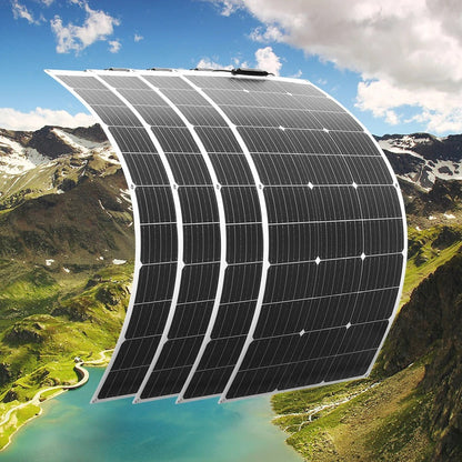 Wuzeck Flexible Solar Panel 500w 400w 300w 200w 100w Mono Solar Pate 18v Photovoltaic Module Off Grid Power For Rvs Boat Caravan by 54Grid - Renewable Energy Store