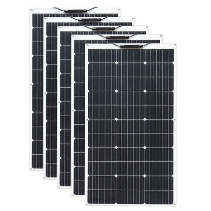 Wuzeck Flexible Solar Panel 500w 400w 300w 200w 100w Mono Solar Pate 18v Photovoltaic Module Off Grid Power For Rvs Boat Caravan by 54Grid - Renewable Energy Store