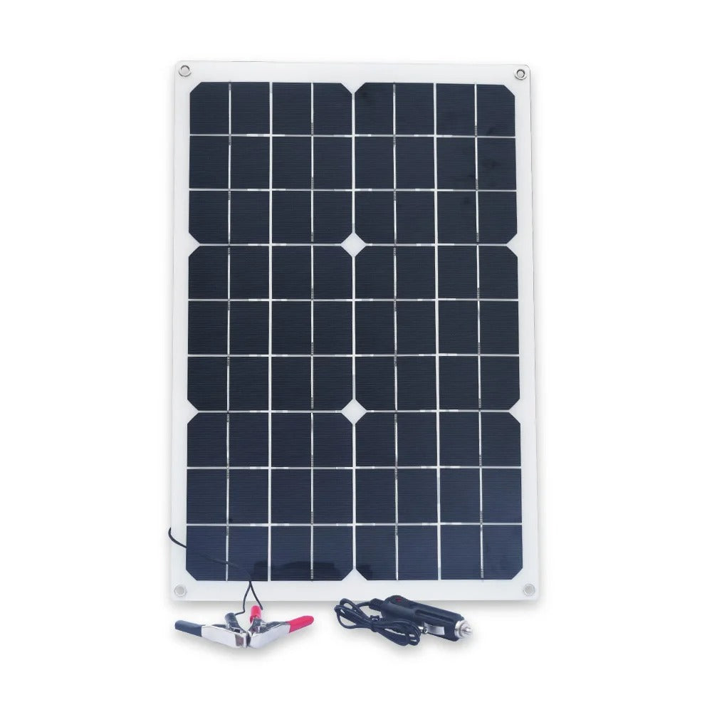 Wuzeck 20w Solar Panel Kit Phone Charger 12v Photovoltaic Portable Solar Panel Module 18v 5v Usb Solar Generator Power by 54Grid - Renewable Energy Store