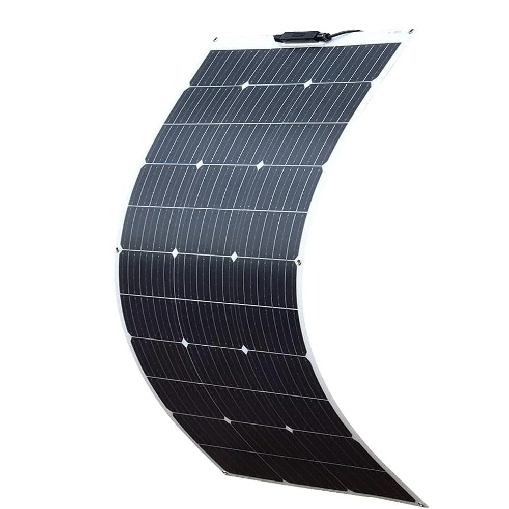 Wuzeck Flexible Solar Panel 100w Mono Solar Cell 18v Photovoltaic Module 12v Solar Battery Off Grid Power For Rvs Boat Caravan by 54Grid - Renewable Energy Store