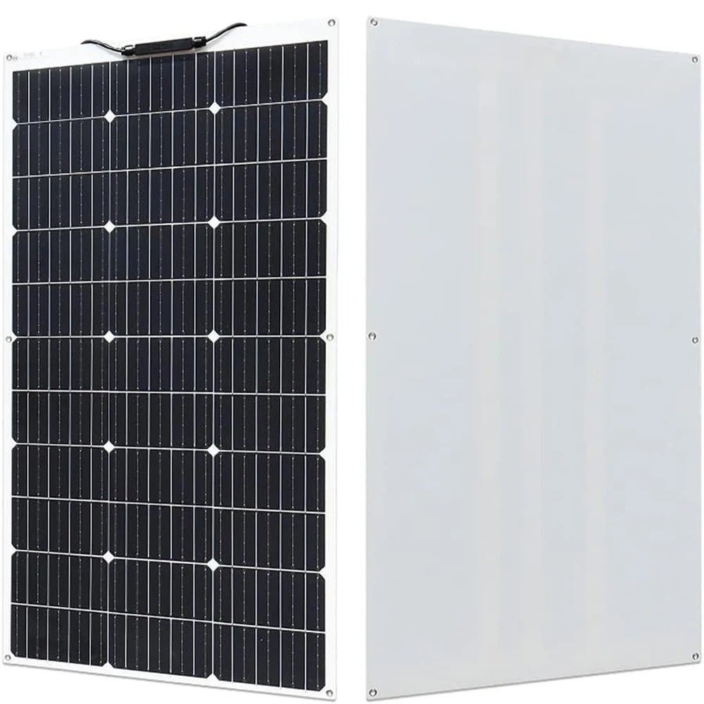 Wuzeck Flexible Solar Panel 100w Mono Solar Cell 18v Photovoltaic Module 12v Solar Battery Off Grid Power For Rvs Boat Caravan by 54Grid - Renewable Energy Store