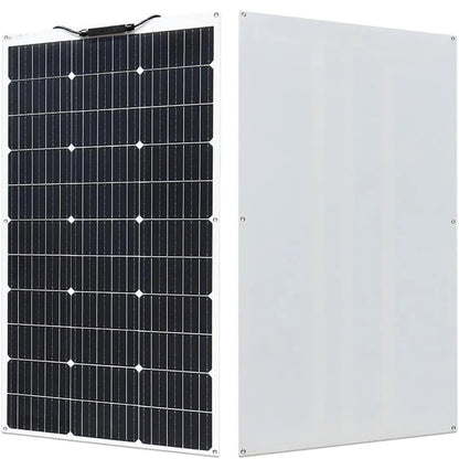 Wuzeck Flexible Solar Panel 100w Mono Solar Cell 18v Photovoltaic Module 12v Solar Battery Off Grid Power For Rvs Boat Caravan by 54Grid - Renewable Energy Store