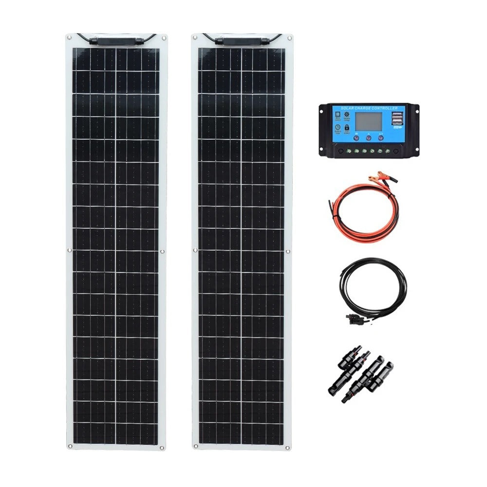 Wuzeck Flexible Solar Panel Kit 50 Watt Pv Module 100 Watt 12v 24v Solar Cable Cell Home Outdoor Car Boat Battery Camping Trip by 54Grid - Renewable Energy Store