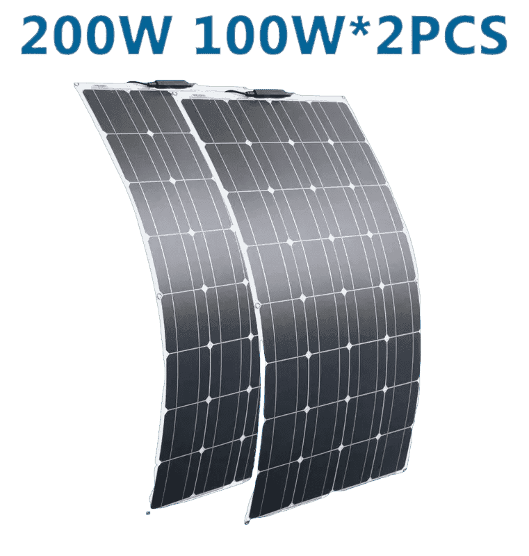 Solar Panel Mono Flexible 200W 100W  10A/20A 12/24V 54Grid - Renewable Energy Store