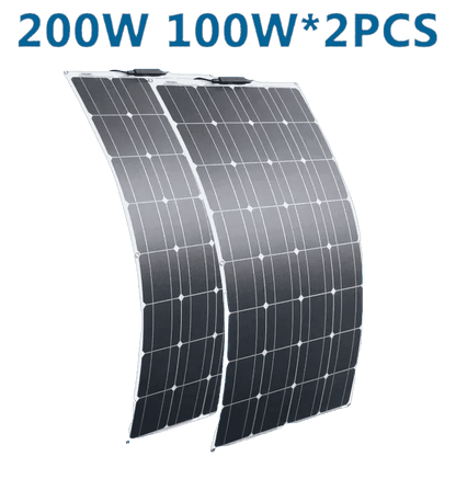 Solar Panel Mono Flexible 200W 100W  10A/20A 12/24V 54Grid - Renewable Energy Store